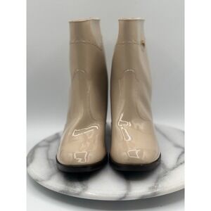 Original Lion Women's Size 23.5 EEE US 7.5 Beige Mid-Calf Boots Made In Japan
